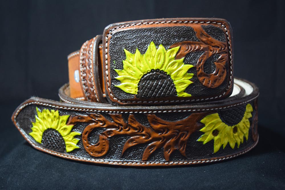 Sunflower Belt – TTT-Custom-Leather